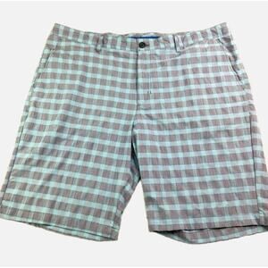 Tommy Bahama Chip Shot Islandzone Plaid Shorts - RED WHITE BLUE